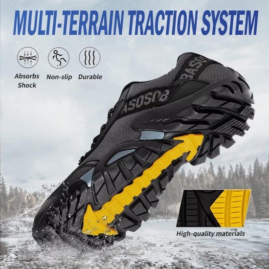 Mens Hiking Shoes Trail Running Shoes Stylish Slip Resistant Fitness Walking Jogging Sock Sneakers Mens Hiking Shoes Trail Running Shoes Stylish Slip Resistant Fitness Walking Jogging Sock Sneakers